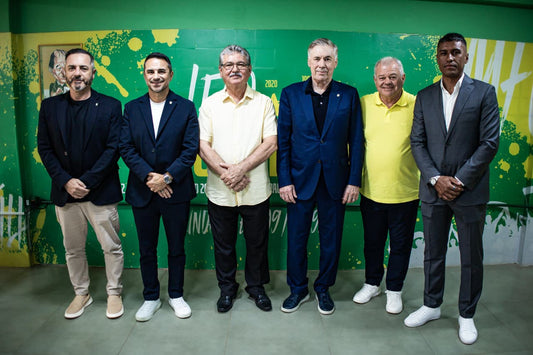 Carlo Ancelotti, técnico da Seleção Brasileira, visita o Maião para jogo entre Mirassol x Santos