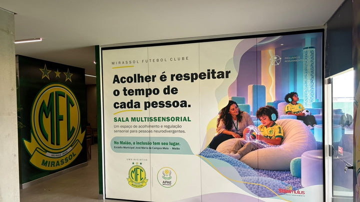 Mirassol Futebol Clube e APAE inauguram sala multissensorial para acolhimento e regulação sensorial de pessoas neurodivergentes no Maião